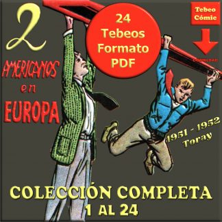 2 AMERICANOS EN EUROPA – Colección Completa – 24 Tebeos En Formato PDF - Descarga Inmediata