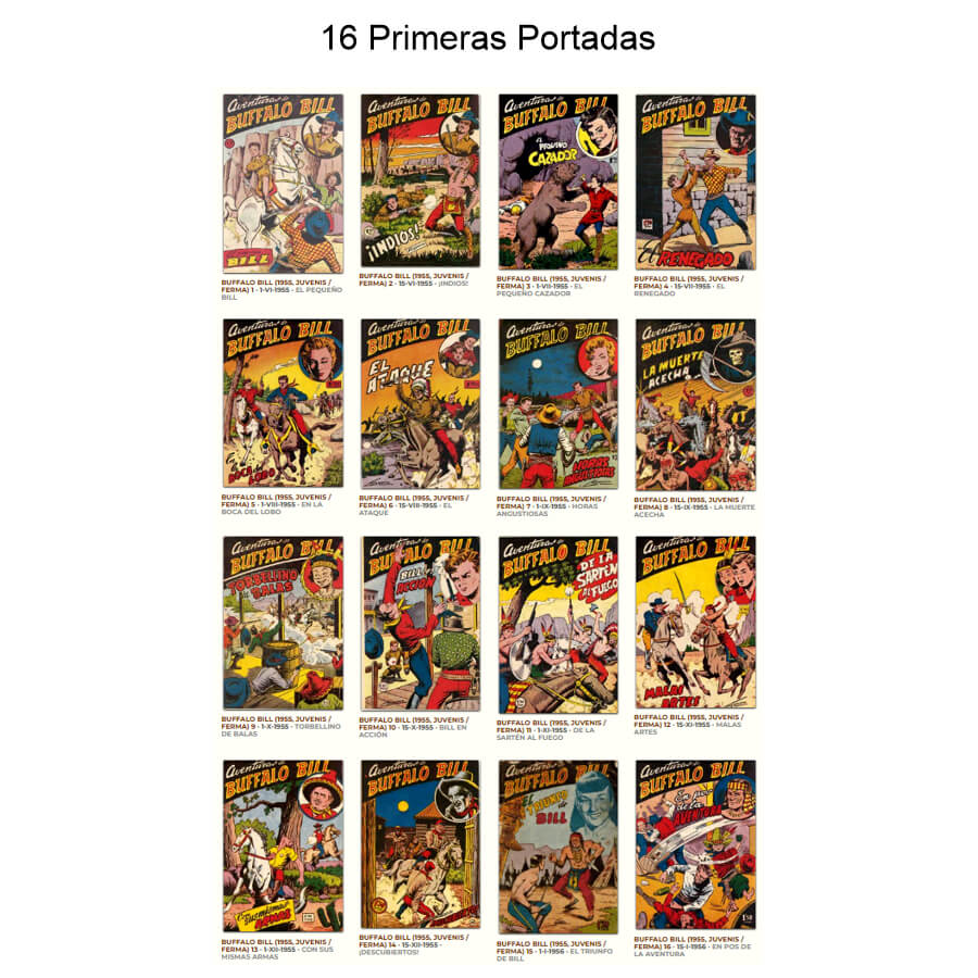 AVENTURAS DE BUFFALO BILL – Colección Completa – 79 Tebeos En Formato PDF - Descarga Inmediata