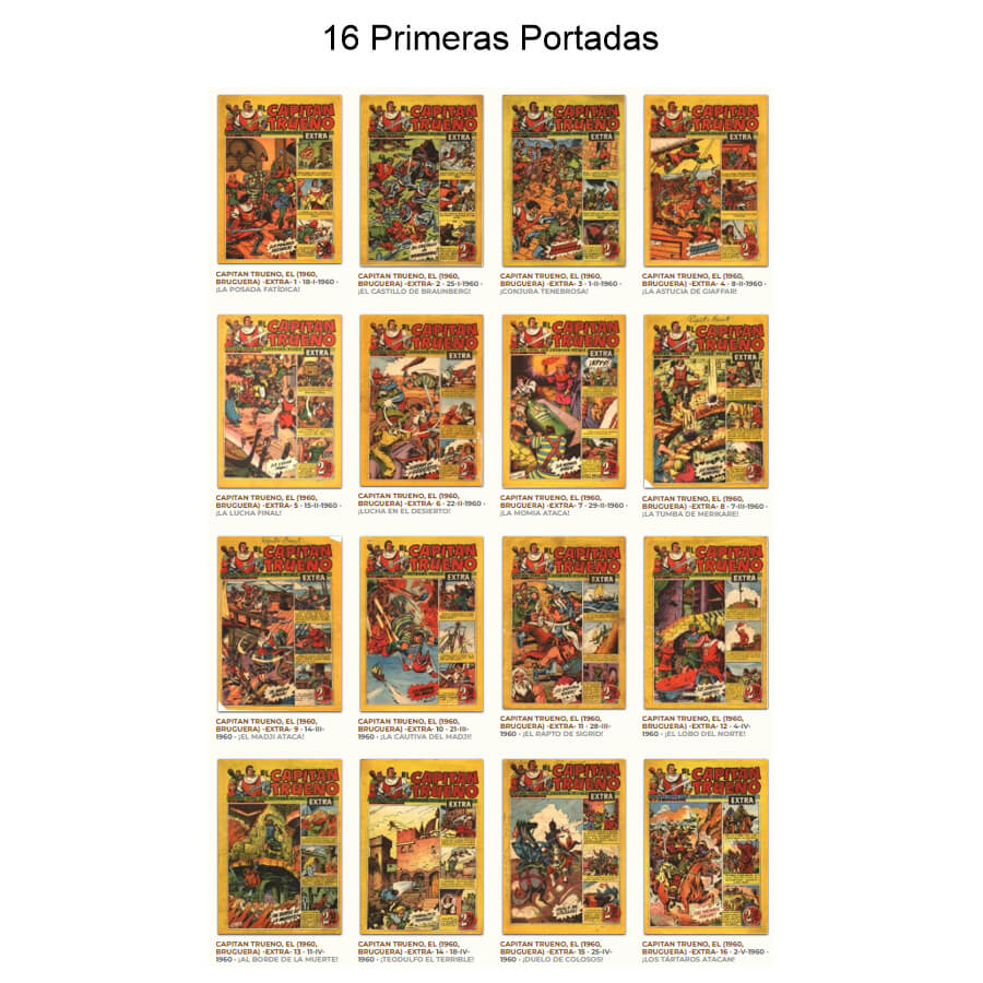 EL CAPITÁN TRUENO EXTRA - Colección Completa - 438 Tebeos En Formato PDF - Descarga Inmediata