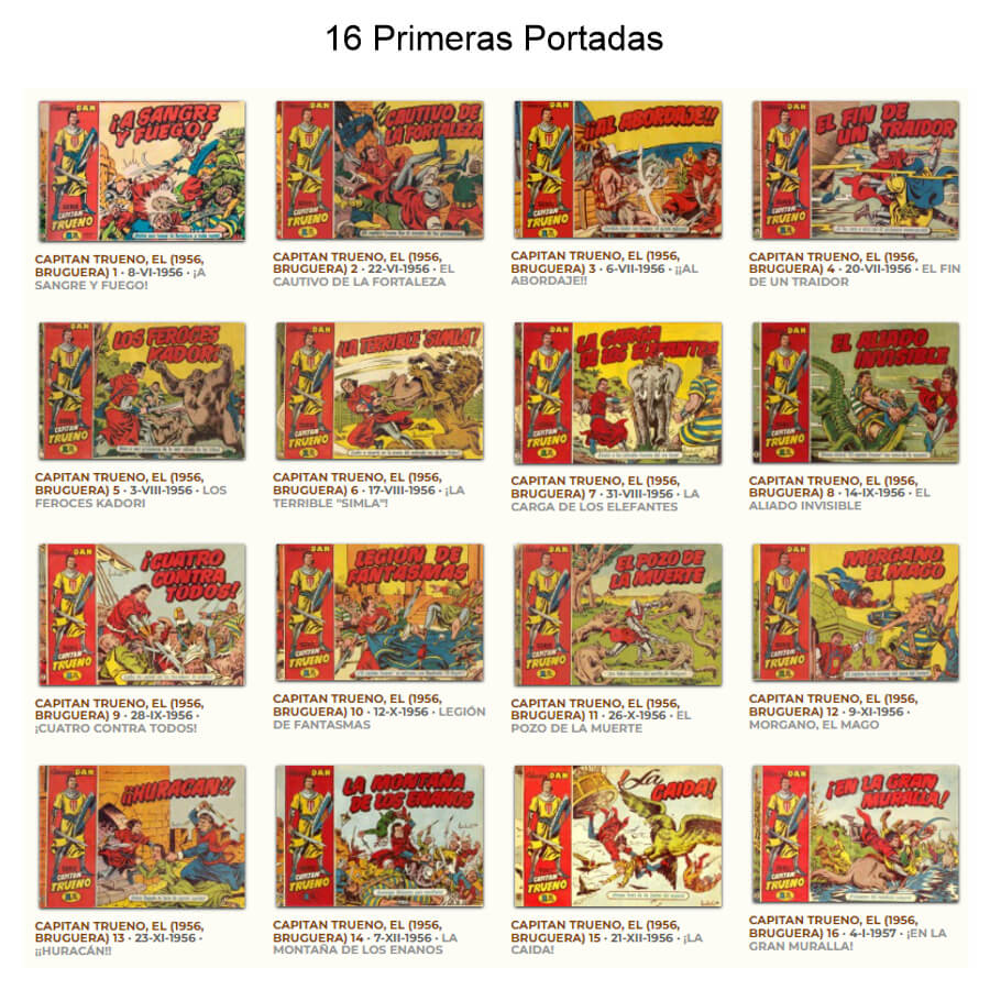 EL CAPITÁN TRUENO - Colección Completa - 625 Tebeos En Formato PDF - Descarga Inmediata