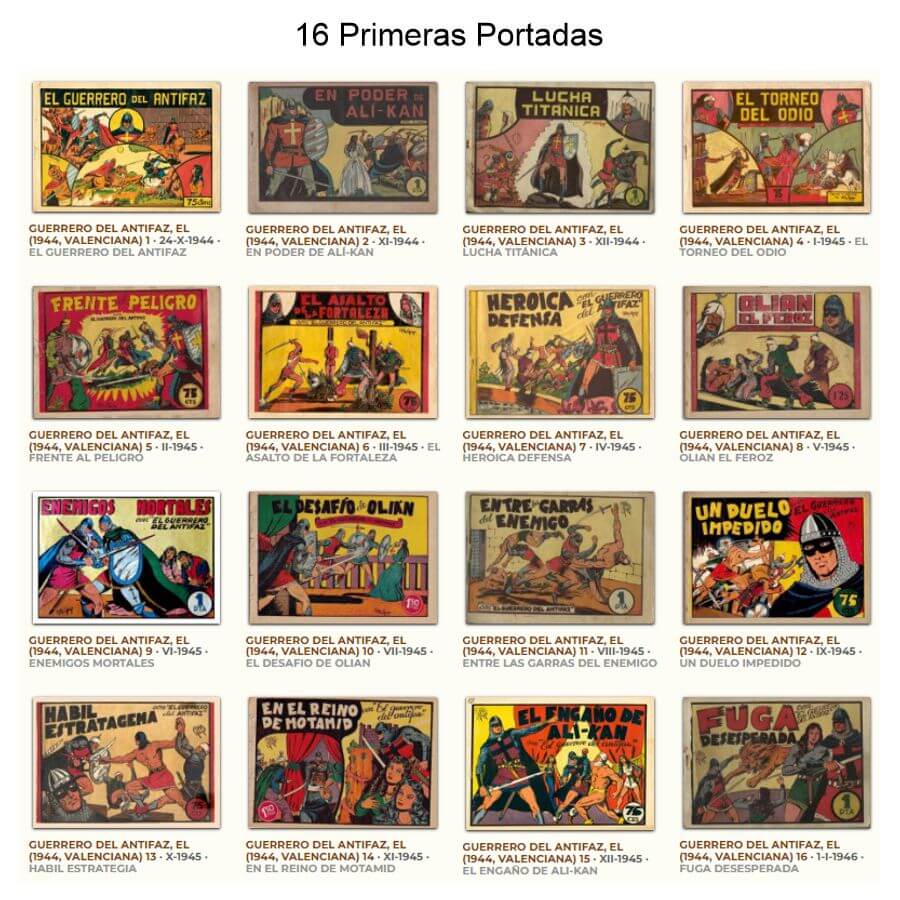EL GUERRERO DEL ANTIFAZ – Colección Completa – 689 Tebeos En Formato PDF - Descarga Inmediata