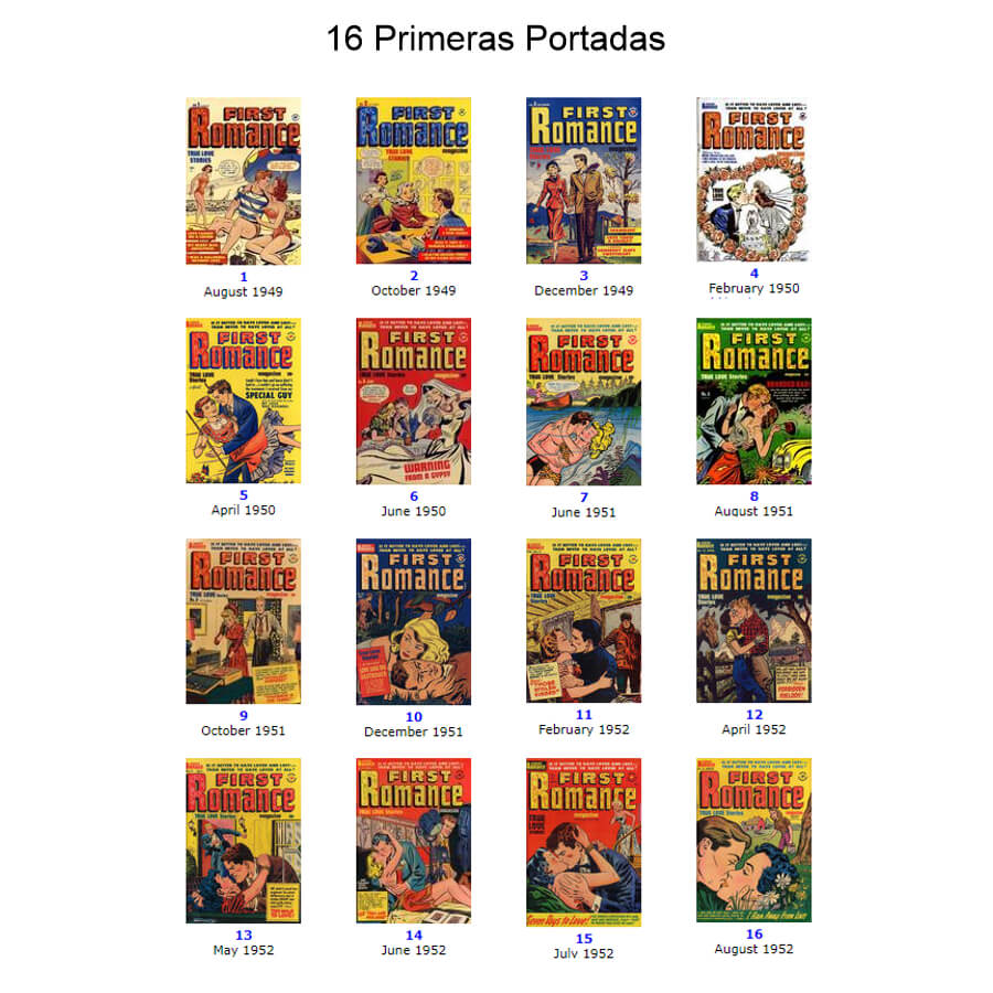 FIRST ROMANCE MAGAZINE – En Inglés – Colección Completa – 52 Tebeos En Formato PDF - Descarga Inmediata