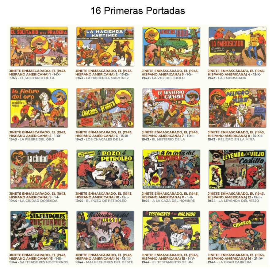 JINETE ENMASCARADO - Colección Completa - 29 Tebeos En Formato PDF - Descarga Inmediata