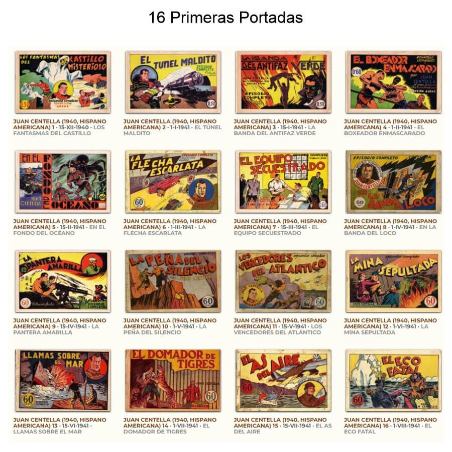 JUAN CENTELLA - Colección Completa - 45 Tebeos En Formato PDF - Descarga Inmediata