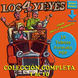 LOS 4 YE-YÉS – Colección Completa – 10 Tebeos En Formato PDF - Descarga Inmediata