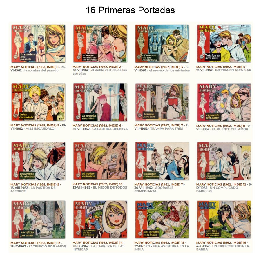 MARY NOTICIAS – Colección Completa – 524 Tebeos En Formato PDF - Descarga Inmediata
