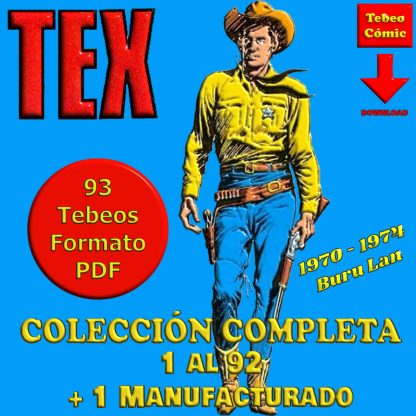 TEX - 1970 - Colección Completa - 93 Tebeos En Formato PDF - Descarga Inmediata