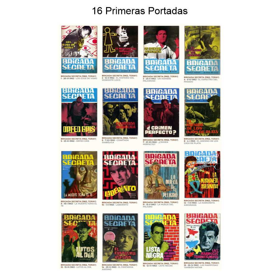 BRIGADA SECRETA – Colección Completa – 192 Tebeos En Formato PDF - Descarga Inmediata
