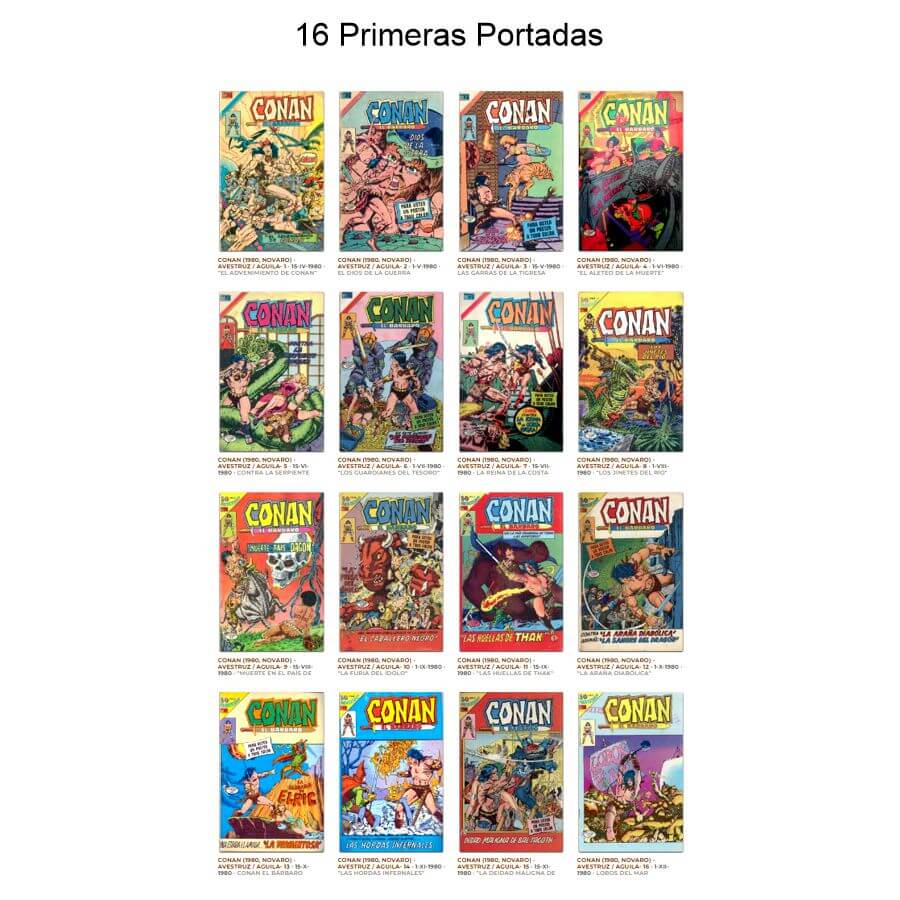CONAN - Novaro – Colección Completa – 58 Tebeos En Formato PDF - Descarga Inmediata
