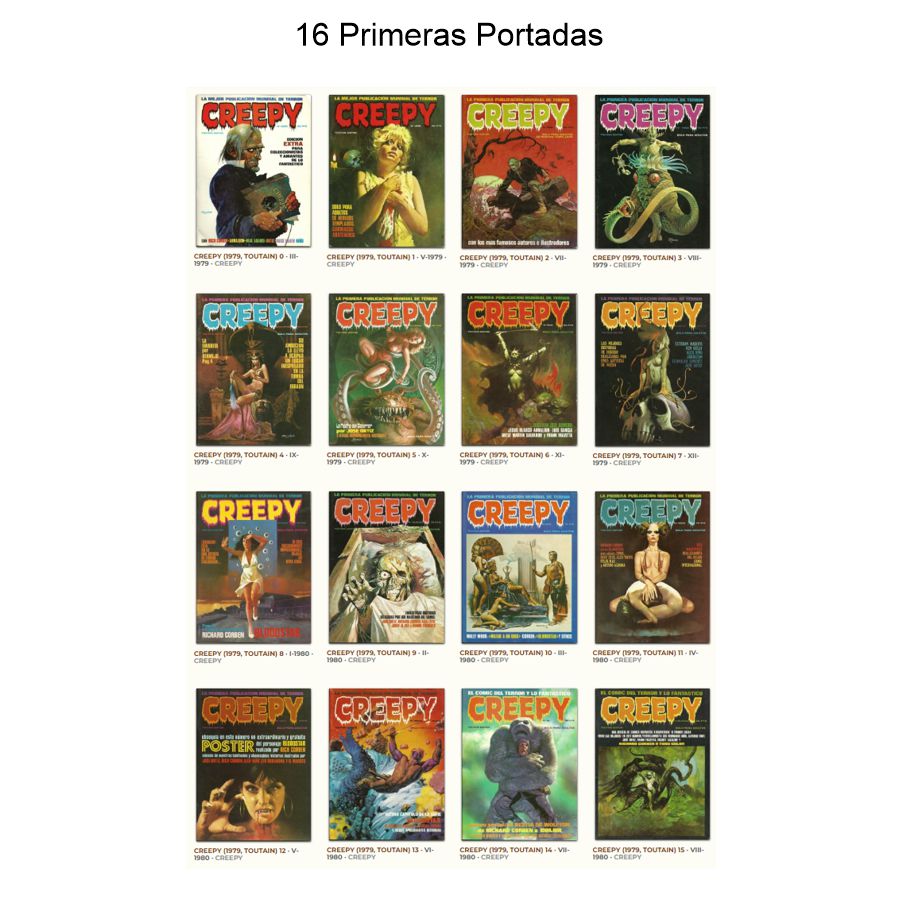 CREEPY – Épocas 1 y 2 - Colección Completa – 106 Tebeos En Formato PDF - Descarga Inmediata