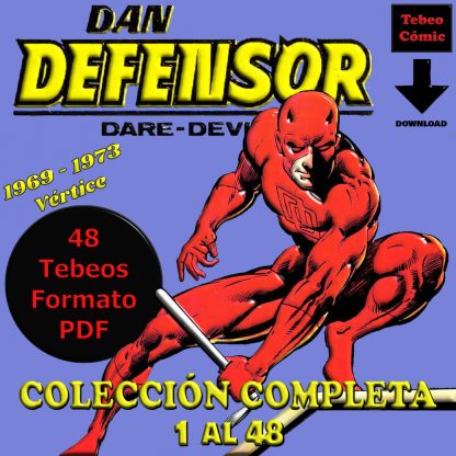 DAN DEFENSOR - Vértice 1969 – Colección Completa – 48 Tebeos En Formato PDF - Descarga Inmediata