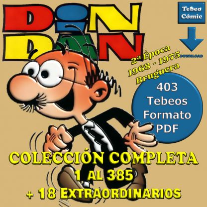 DIN DAN - 2ª Época – Colección Completa – 403 Tebeos En Formato PDF - Descarga Inmediata