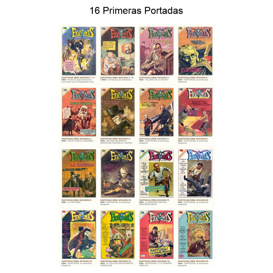 FANTOMAS - Novaro - Colección Completa - 732 Tebeos En Formato PDF - Descarga Inmediata