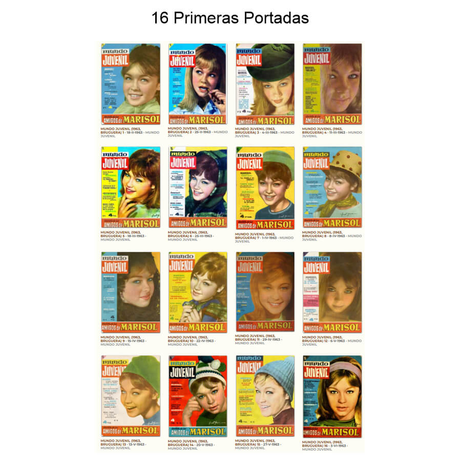 MUNDO JUVENIL - Amigos De Marisol – Colección Completa – 57 Tebeos En Formato PDF - Descarga Inmediata
