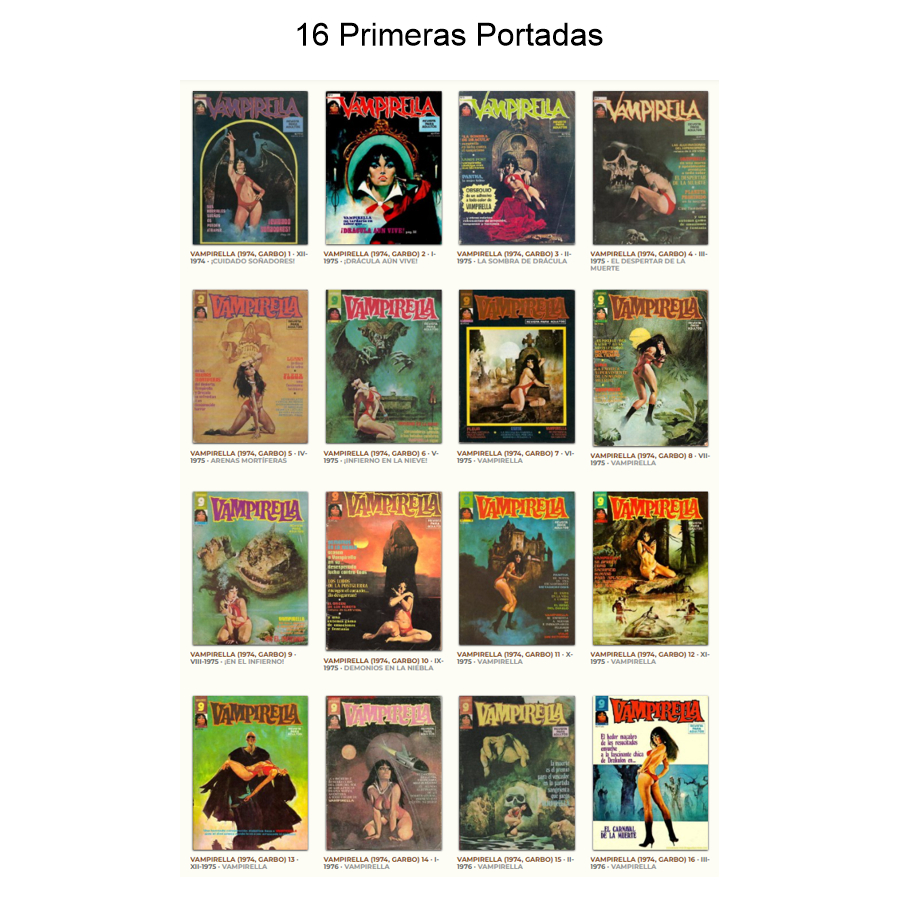 VAMPIRELLA - Garbo – Colección Completa – 40 Tebeos En Formato PDF - Descarga Inmediata