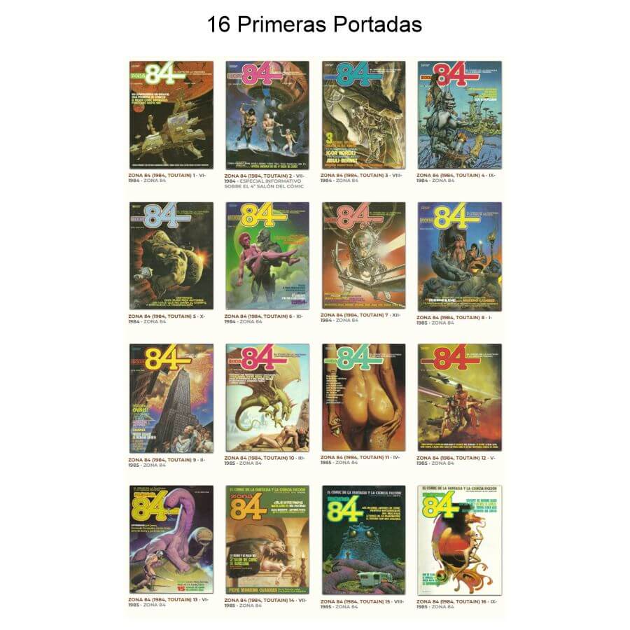 ZONA 84 - Colección Completa - 108 Tebeos En Formato PDF - Descarga Inmediata