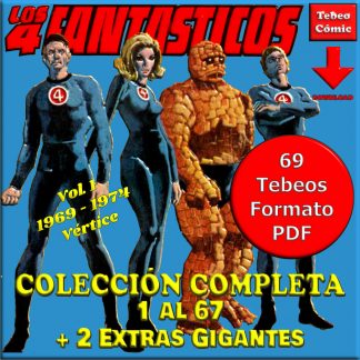 LOS 4 FANTÁSTICOS (Fantastic Four) - Vol. 1 - Vértice 1969 – Colección Completa – 69 Tebeos En Formato PDF - Descarga Inmediata