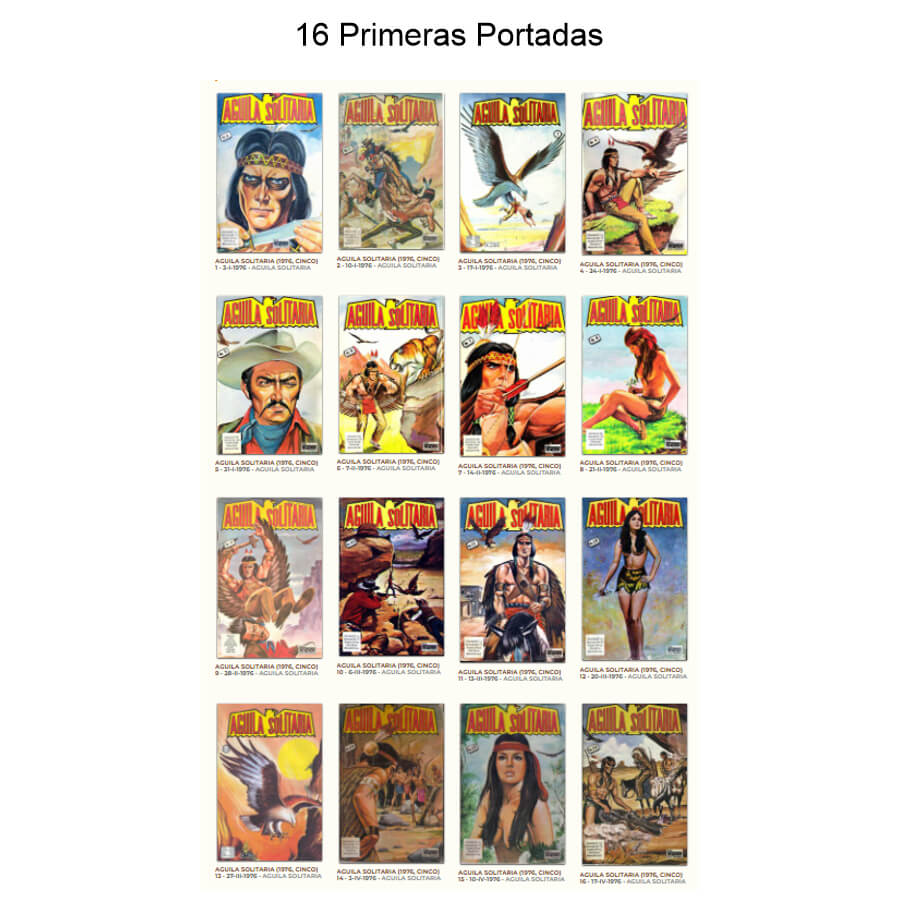 ÁGUILA SOLITARIA – Colección Completa – 759 Tebeos En Formato PDF - Descarga Inmediata