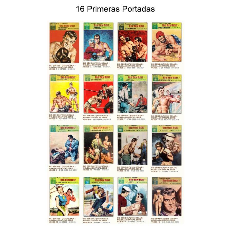 BIG BEN BOLT – Serie Verde – Colección Completa – 42 Tebeos En Formato PDF - Descarga Inmediata