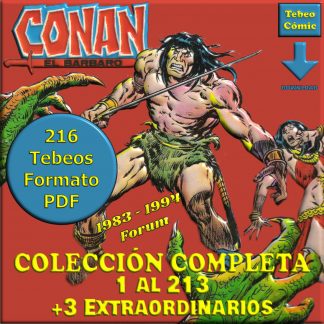 CONAN EL BÁRBARO – Forum - Colección Completa – 216 Tebeos En Formato PDF - Descarga Inmediata