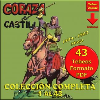 CORAZA DE CASTILLA - Colección Completa - 43 Tebeos En Formato PDF - Descarga Inmediata