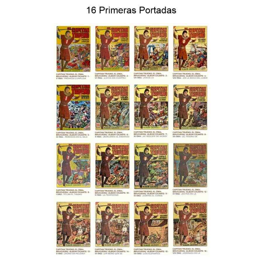 EL CAPITAN TRUENO – Album Gigante – Colección Completa – 65 Tebeos En Formato PDF - Descarga Inmediata