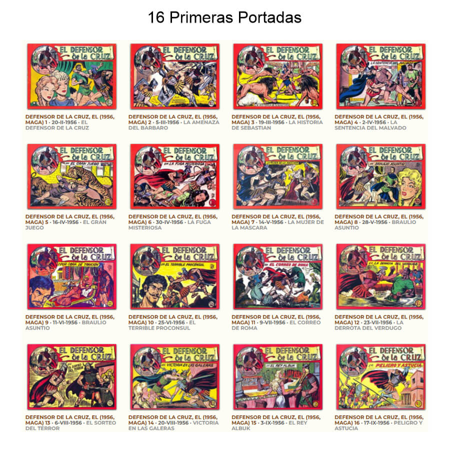 EL DEFENSOR DE LA CRUZ - Colección Completa - 55 Tebeos En Formato PDF - Descarga Inmediata