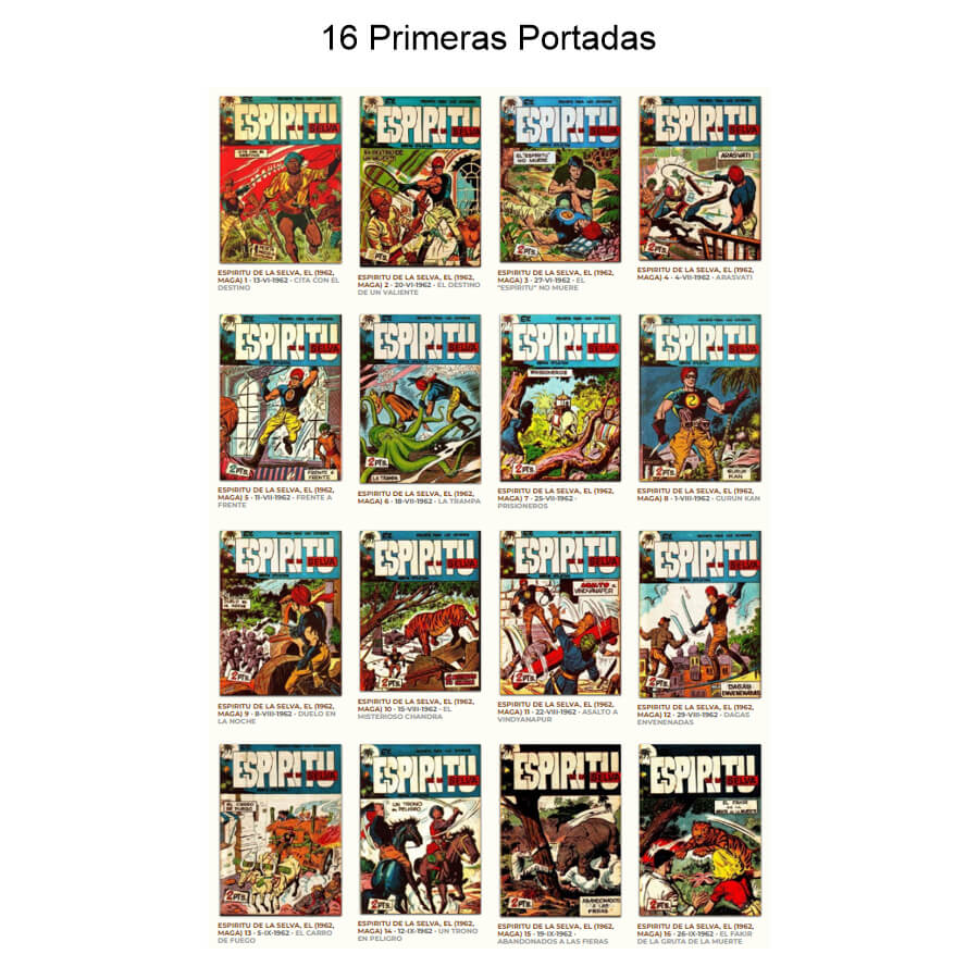 EL ESPÍRITU DE LA SELVA - Colección Completa - 90 Tebeos En Formato PDF - Descarga Inmediata