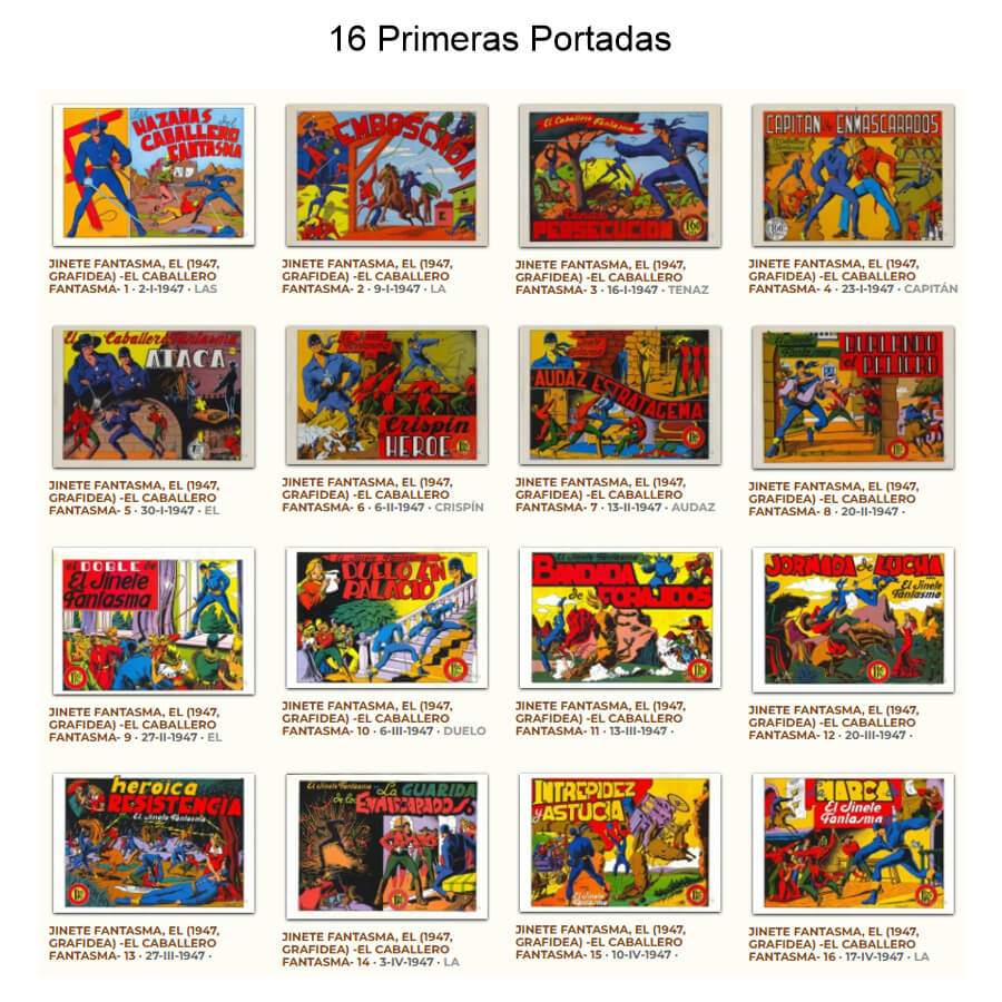 EL JINETE FANTASMA - Colección Completa - 169 Tebeos En Formato PDF - Descarga Inmediata