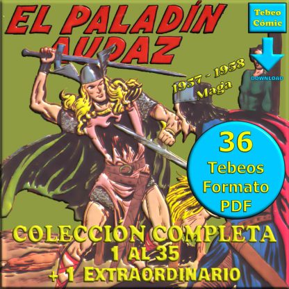 EL PALADÍN AUDAZ - Colección Completa - 36 Tebeos En Formato PDF - Descarga Inmediata