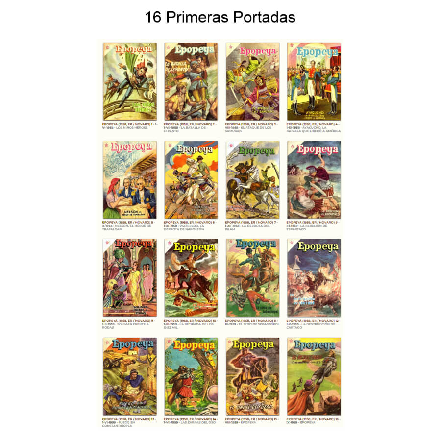 EPOPEYA – Colección Completa – 234 Tebeos En Formato PDF - Descarga Inmediata