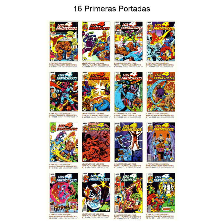 LOS 4 FANTÁSTICOS – 1983 - Forum - Colección Completa – 141 Tebeos En Formato PDF - Descarga Inmediata
