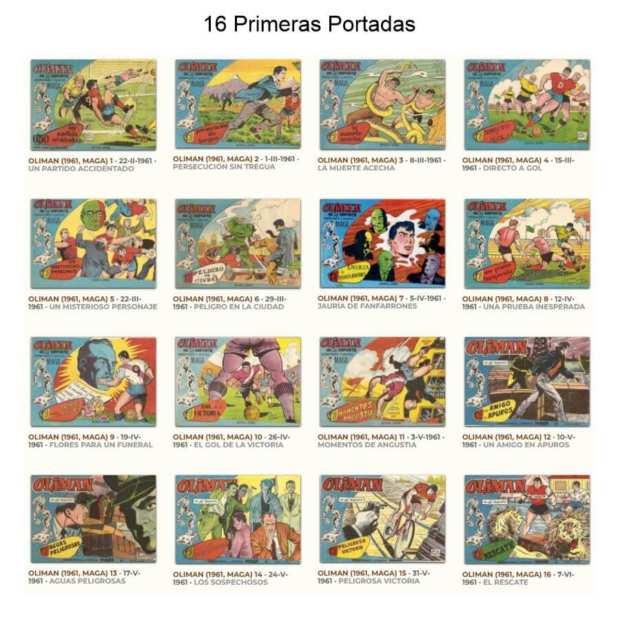 OLIMAN - Colección Completa - 129 Tebeos En Formato PDF - Descarga Inmediata