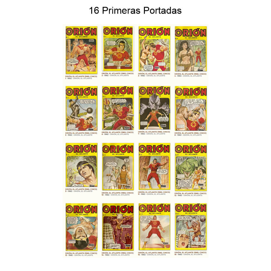 ORIÓN EL ATLANTE – Colección Completa – 144 Tebeos En Formato PDF - Descarga Inmediata