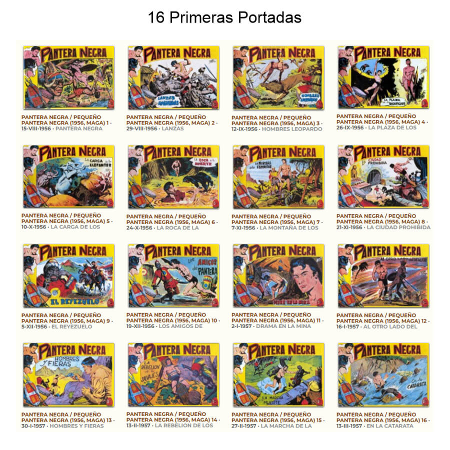 PANTERA NEGRA Y PEQUEÑO PANTERA NEGRA - Colección Completa - 334 Tebeos En Formato PDF - Descarga Inmediata