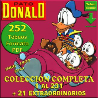 PATO DONALD – Colección Completa – 252 Tebeos En Formato PDF - Descarga Inmediata