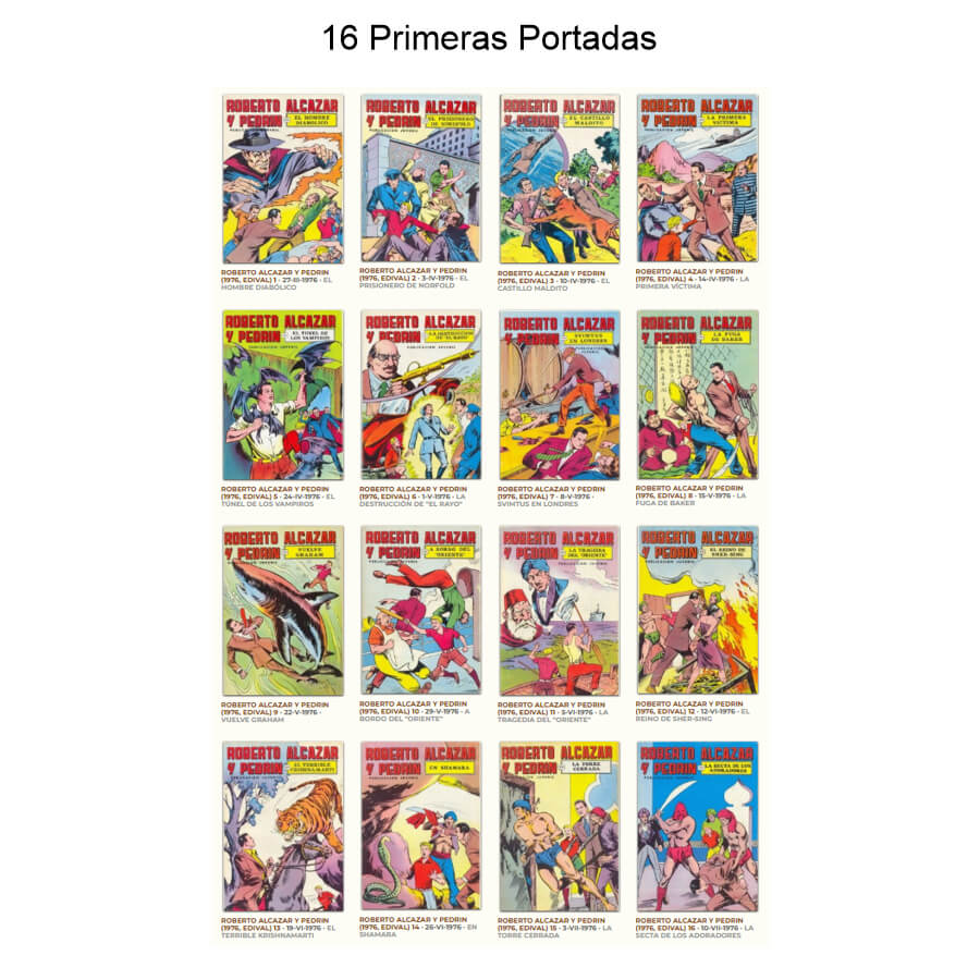 ROBERTO ALCÁZAR Y PEDRÍN Color – Colección Completa – 283 Tebeos En Formato PDF - Descarga Inmediata