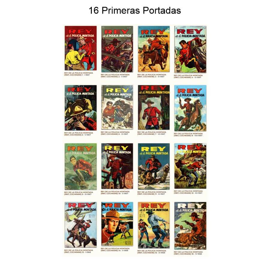 REY DE LA POLICIA MONTADA - Colección Completa - 23 Tebeos En Formato PDF - Descarga Inmediata