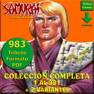 SAMURAI JOHN BARRY – Colección Completa – 983 Tebeos En Formato PDF – Descarga Inmediata