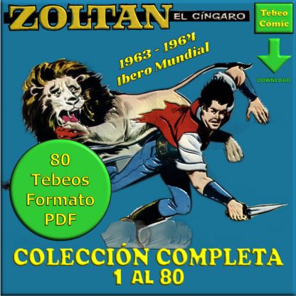 ZOLTAN EL CÍNGARO – Colección Completa – 80 Tebeos En Formato PDF - Descarga Inmediata