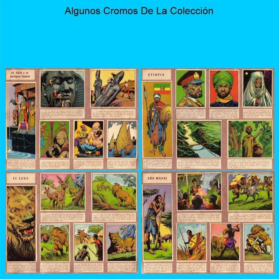 ÁFRICA Y SUS HABITANTES – Colección Completa 216 Cromos - Álbum De Cromos En Formato PDF - Descarga Inmediata