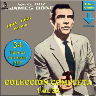 AGENTE 007 JAMES BOND – Colección Completa – 34 Tebeos En Formato PDF - Descarga Inmediata