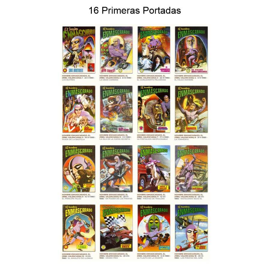 EL HOMBRE ENMASCARADO - 1980 - Colosos Del Cómic - Colección Completa – 52 Tebeos En Formato PDF - Descarga Inmediata