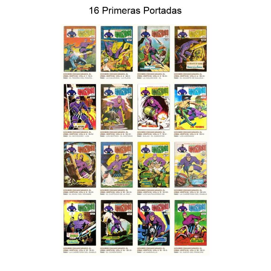 EL HOMBRE ENMASCARADO – 1980 - Vértice Vol. 2 – Colección Completa – 43 Tebeos En Formato PDF - Descarga Inmediata