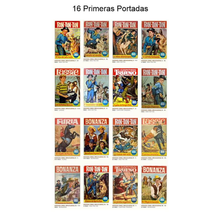 COLECCIÓN HÉROES – 1963 - Colección Completa – 68 Libros En Formato PDF - Descarga Inmediata