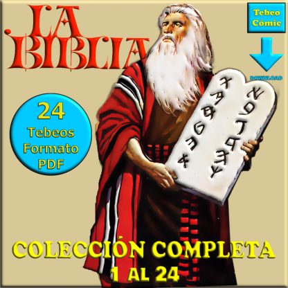 LA BIBLIA - Ilustrada A Todo Color - 1978 - Bruguera – Colección Completa – 24 Tebeos En Formato PDF - Descarga Inmediata