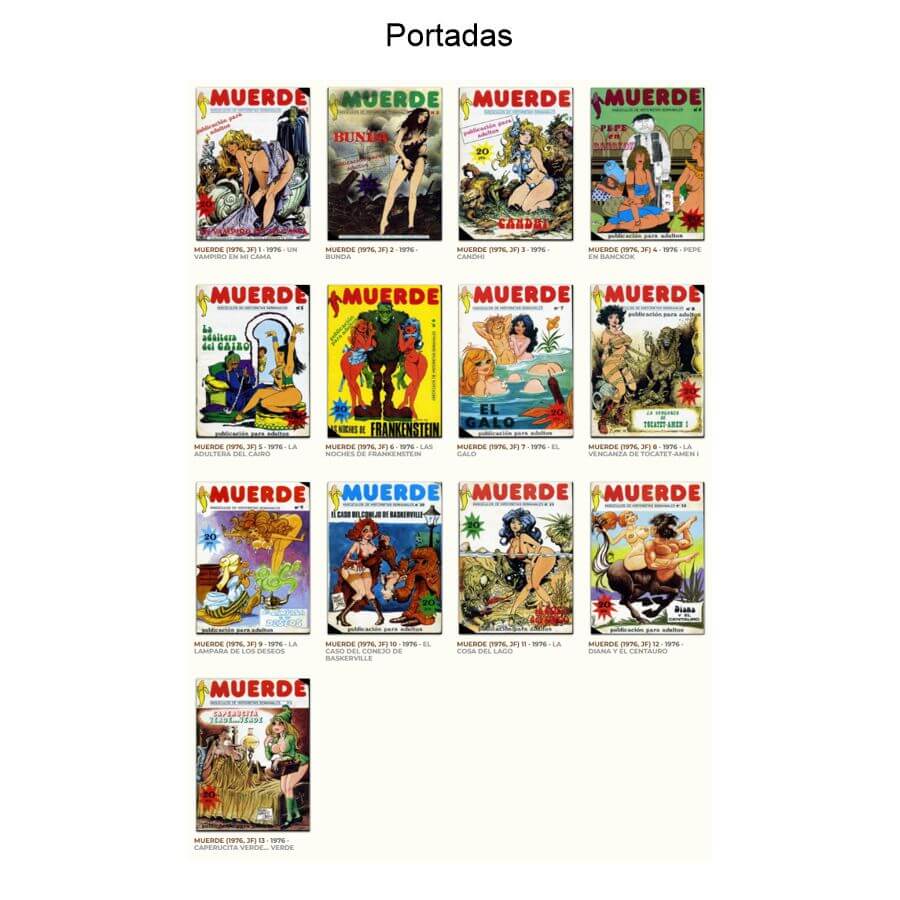 MUERDE – 1976 – Colección Completa – 13 Tebeos En Formato PDF – Descarga Inmediata