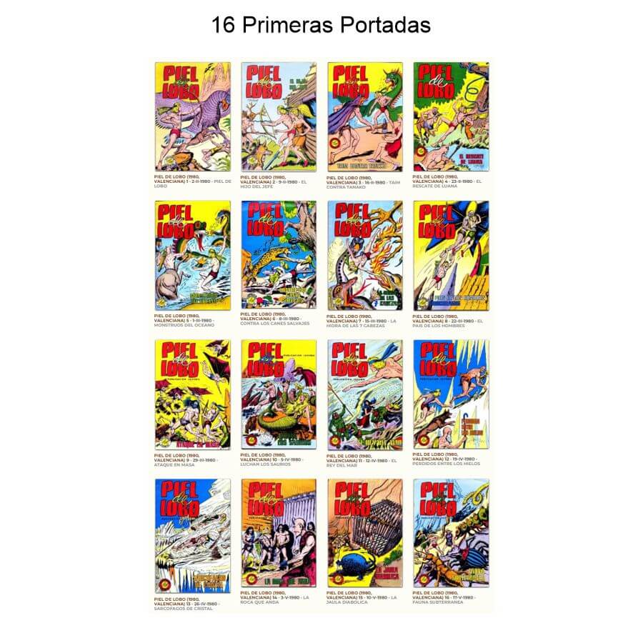 PIEL DE LOBO - 1980 Valenciana - Colección Completa - 20 Tebeos En Formato PDF - Descarga Inmediata