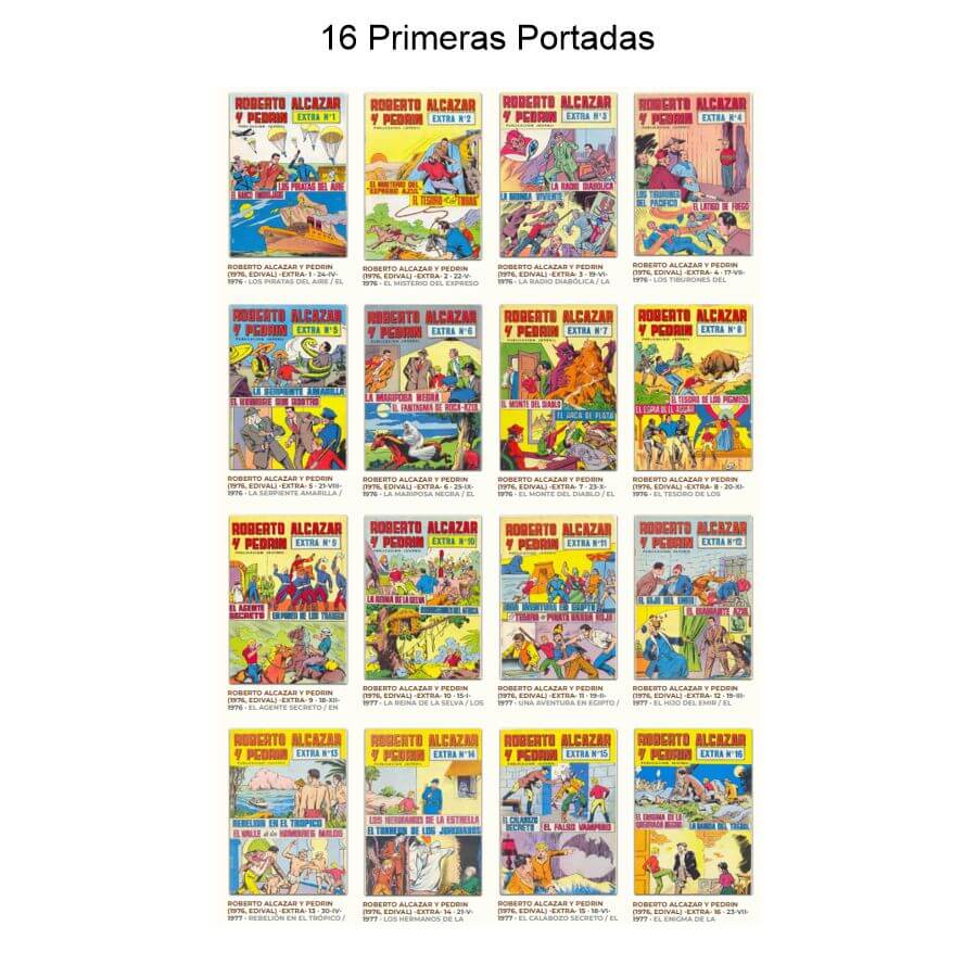 ROBERTO ALCÁZAR Y PEDRÍN - 2ª  Época - Extra Color – Colección Completa – 60 Tebeos En Formato PDF - Descarga Inmediata