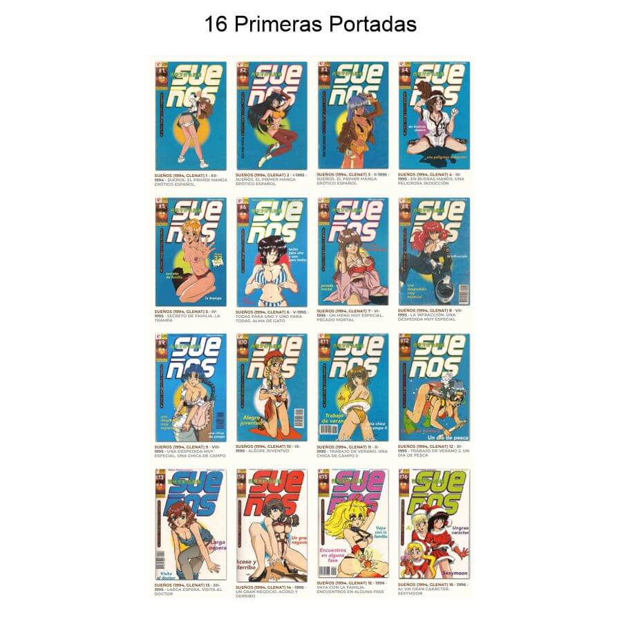 SUEÑOS - El Primer Manga Erótico Español - Colección Completa – 32 Tebeos En Formato PDF - Descarga Inmediata
